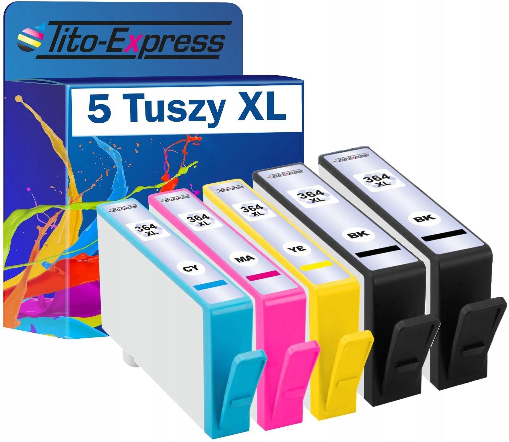 Tusz Tito-Express 5x Hp 364 XL B210A C309A B109 C310A 3520 Do Drukarki ...