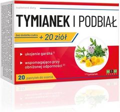 Tymianek i Podbiał x 20 pastylek  do ssania MBM