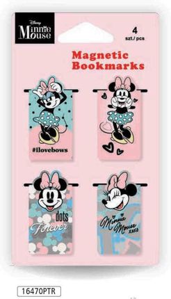 Disney Fashion Zakładki Magnetyczne 4szt. Mix /Minnie Mouse /12/
