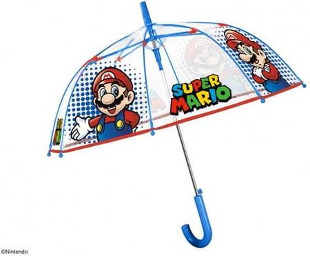 Parasolka dziecięca Perletti Super Mario, przeroczysta