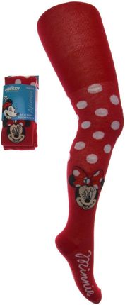 Licencja Walt Disney Rajstopy Minnie Mouse Czerwone