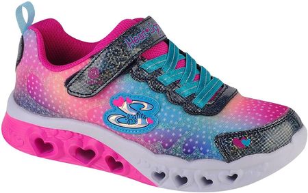 buty sneakers dla dziewczynki Skechers Flutter Heart Lights 302315L-NVMT