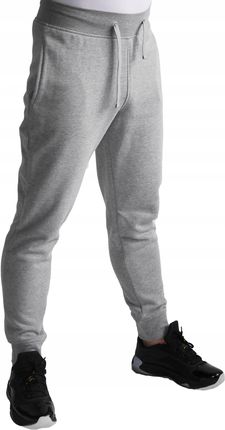 Spodnie dresowe męskie ciepłe joggery Szare XL