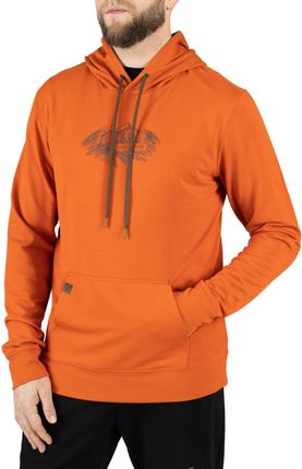 Bluza z kapturem męska Viking Bamboo Panaka Hoodie Man pomarańczowa | ROWEROWE OKAZJE DO -30%