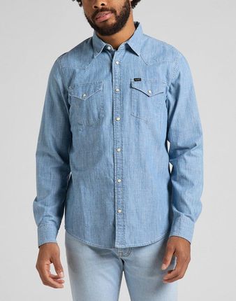 LEE REGULAR WESTERN MĘSKA KOSZULA JEANSOWA NAVY L66WNS35