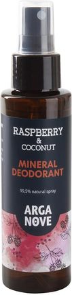 Arganove Dezodorant Mineralny Ałunowy Do Ciała Kokos I Malina 100 ml
