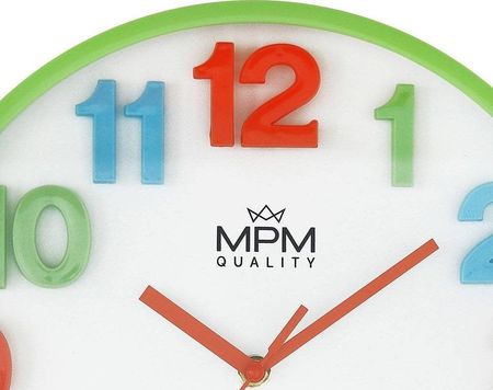 Mpm Kolorowy Zegar Ścienny E01.4186.40 30Cm