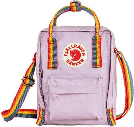Kompaktowa torba na ramię Fjallraven Kanken Sling - pastel lavender / rainbow