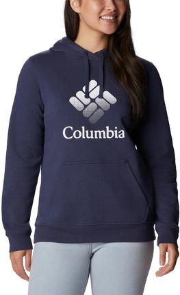 Damska bluza dresowa nierozpinana z kapturem Columbia Trek Graphic Hoodie - granatowa