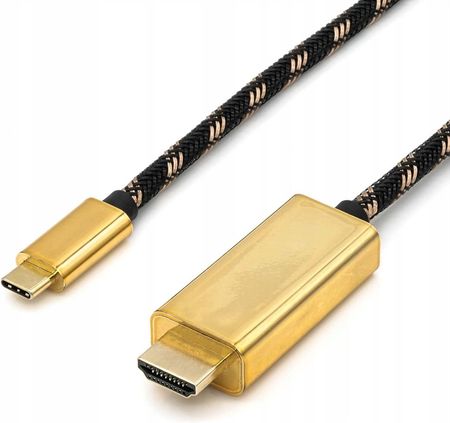 Roline Kabel Przewód Usb C Hdmi M/M Złoty 2M