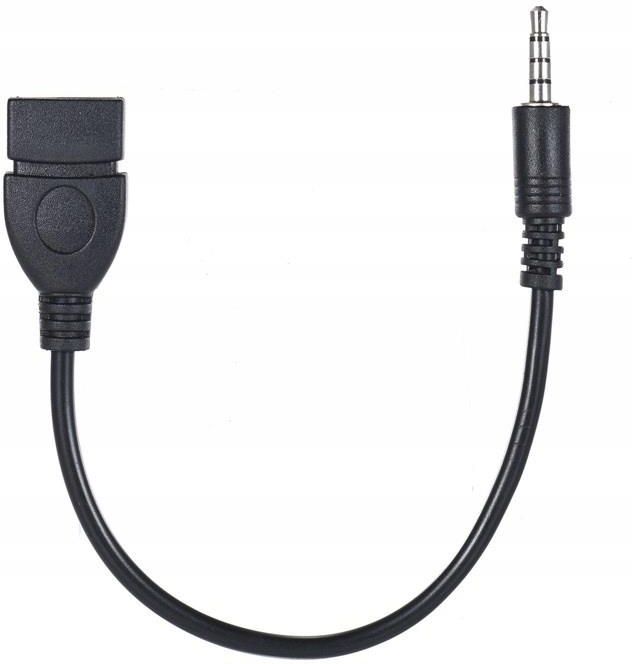 Adattatore OTG USB 2.0 Femmina A Jack Audio 3.5mm Maschio, Cavo 23cm, Plug & Play