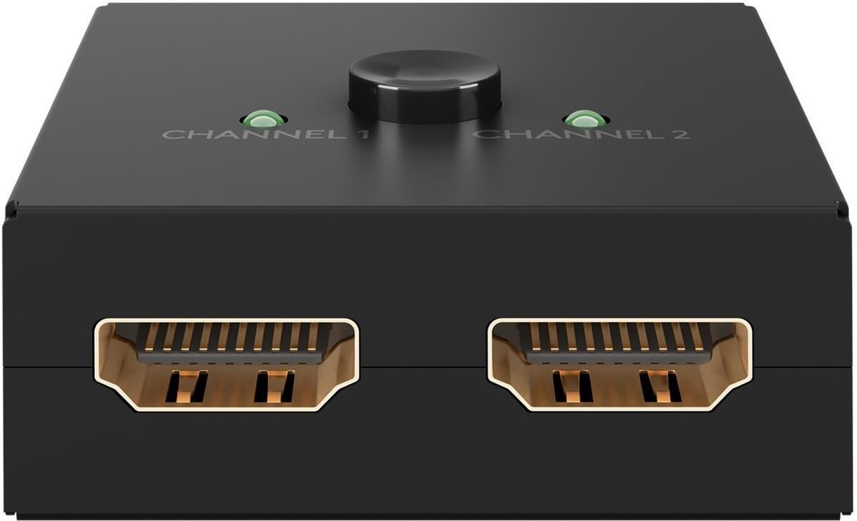 goobay 58485 HDMI Switch 2 in 1 Out/4K a 30Hz (2160p) HDMI Distributore/HDMI 1.4 scatola di commutazione per PS4, PS5, laptop o monitor goobay 58485 HDMI Switch 2 in 1 Out/4K a 30Hz (2160p) HDMI Distributore/HDMI 1.4 scatola di commutazione per PS4, PS5, laptop o monitor