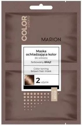 Marion Color Esperto Maska Ochładzająca Kolor Do Włosów Farbowanych Na Brąz 2X20Ml