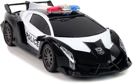 Leantoys Auto Wyścigowe Policja R/C Zdalnie Sterowane Policyjne + Akumulator