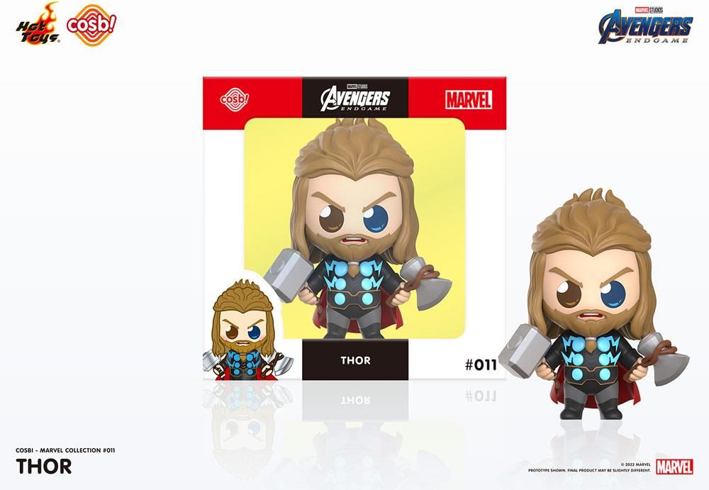Hot Toys Avengers: Endgame Cosbi Thor Figur – 8 Cm Sammlerfigur, Marvel Superheld