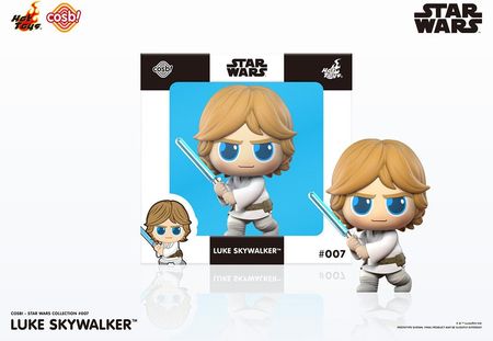 Hot Toys Star Wars Cosbi Mini Figure Luke Skywalker Lightsaber 8 cm