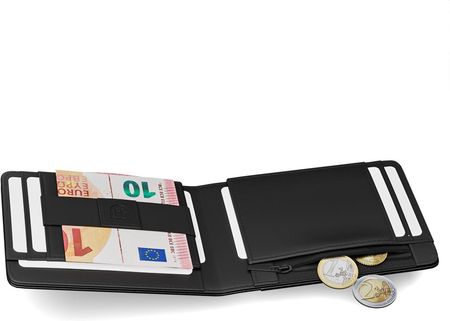 James Hawk Smart Wallet Black - Portfel w kolorze czarnym z gumką na banknoty - zdjęcie 4
