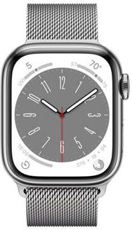 Apple Watch Series 8 45mm Gps + Cellular Koperta Ze Stali Nierdzewnej W Kolorze Szarym (Mnkj3Ula)