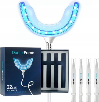 Dentalforce Zestaw Do Wybielania Zębów Lampą 32Led Dfws7004