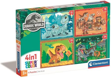 Clementoni Puzzle Jurassic World 4W1