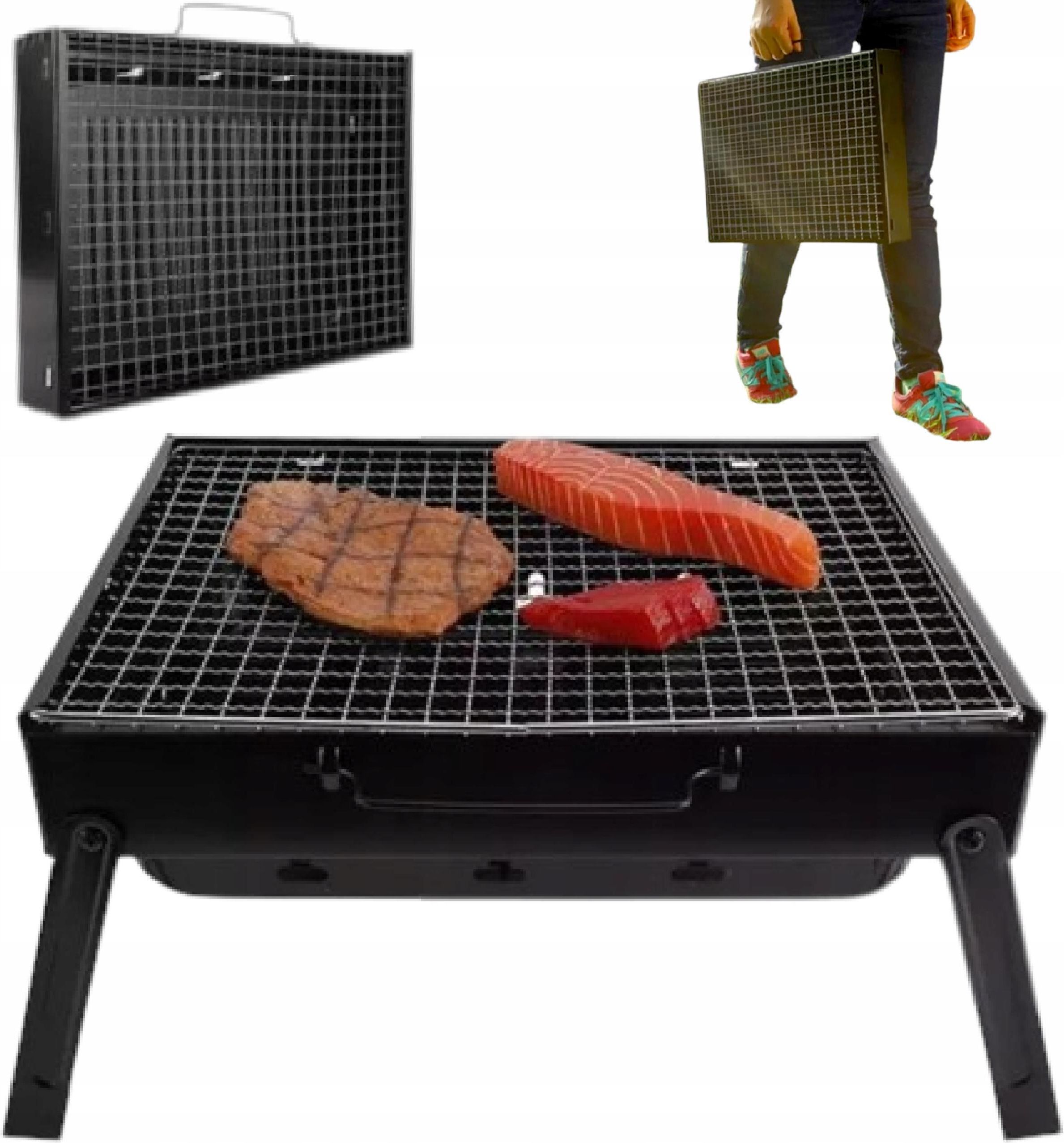 Składany Grill Węglowy Kompaktowy Turystyczny Mały - Ceny i opinie ...