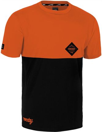 Rocday Koszulka Mtb Double Czarny Pomarańczowy