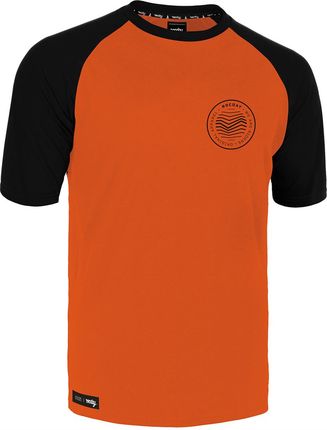 Rocday Koszulka Rowerowa Gravel Czarny Pomarańczowy