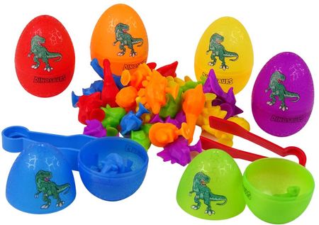 Leantoys Jajka Dinozaurów Figurki Gumowe Przyssawki - zdjęcie 4