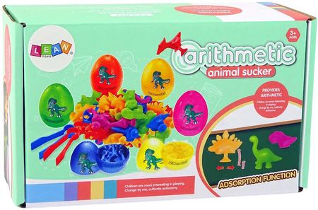 Leantoys Jajka Dinozaurów Figurki Gumowe Przyssawki - zdjęcie 3