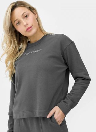 Damska bluza dresowa nierozpinana bez kaptura Calvin Klein Sweaters 00GWS3W301 - grafitowa