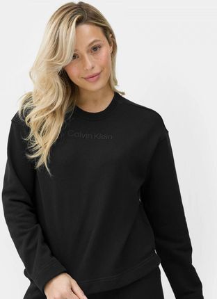 Damska bluza dresowa nierozpinana bez kaptura Calvin Klein Sweaters 00GWS3W301 - czarna