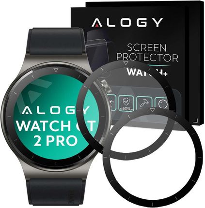 Alogy 2X Elastyczne Szkło 3D Do Huawei Watch Gt 2 Pro Black
