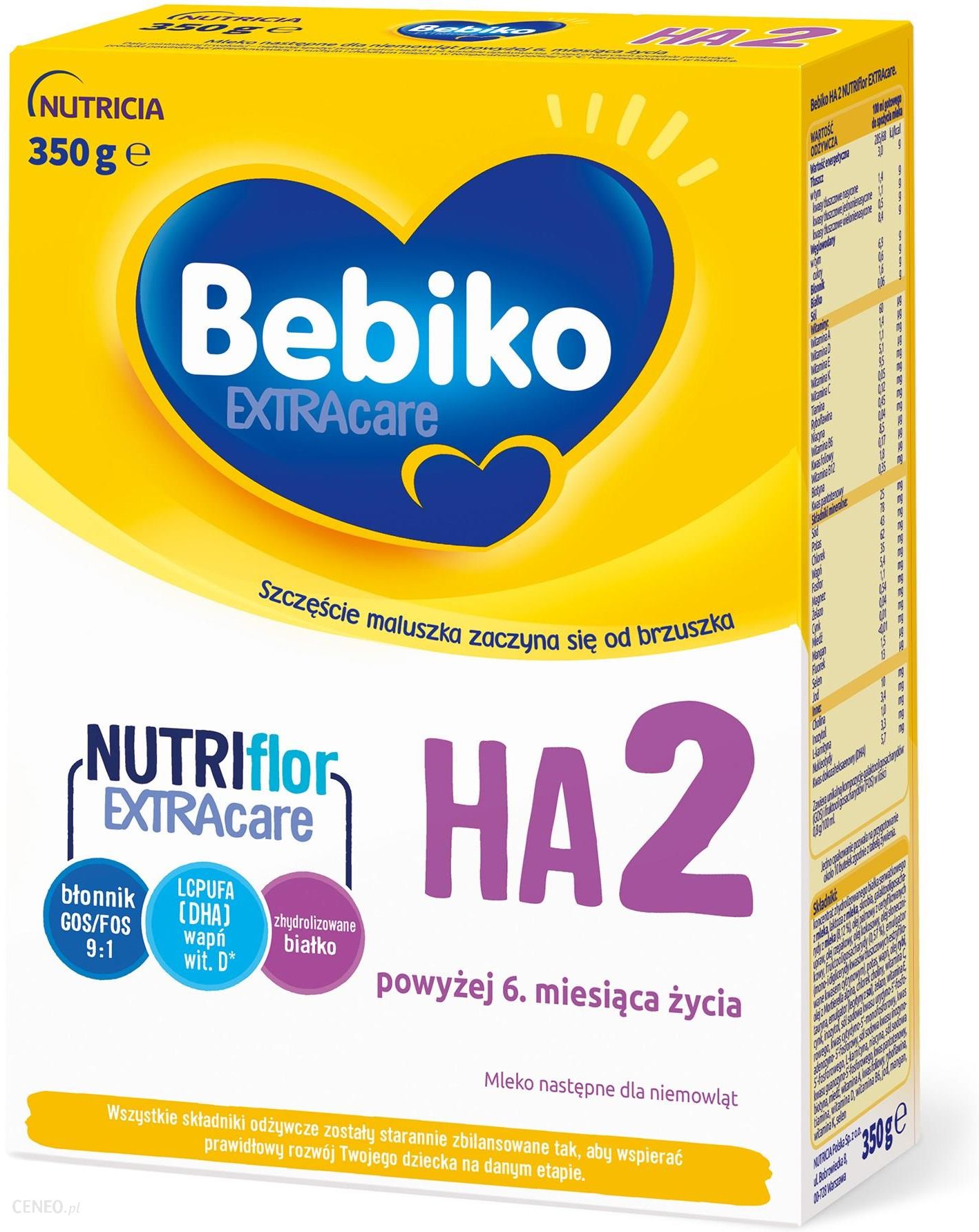  Bebiko Extra Care HA 2 Specjalistyczne hipoalergiczne mleko następne powyżej 6. miesiąca życia 350g
