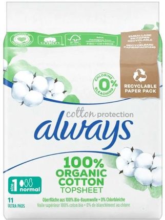 Always Cotton Protection Normal Podpaski 11 szt.