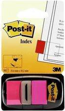 Zdjęcie Zakładki Indeksujące Standardowe Post It 25x43mm Jaskrawo Różowe - Radzymin