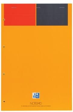 Kołonotatnik Notepad Oxford International Bantex A4+ (80 Kartek / Linia / Żółte Kartki)