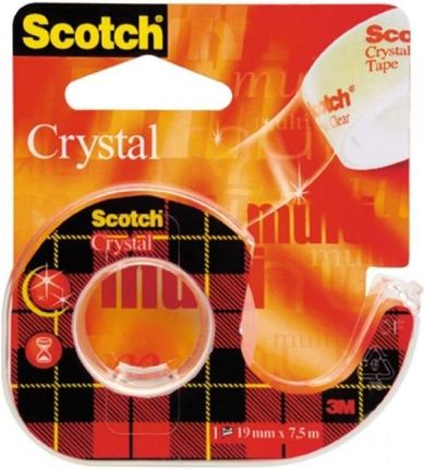 Przezroczysta Taśma Samoprzylepna Scotch Crystal Taśma Crystal Clear 19mm X 7 5m Podajnik