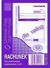 Rachunek Dla Zwolnionych Podmiotowo Z Vat Dla Usług 233 5 Rachunek Dla Zwolnionych Z Vat (Dla Usług) Oryginał+Kopia / A6 / Indeks: 233 5