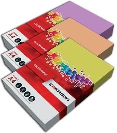 Kolorowy Papier Ksero Emerson A4 Odcienie Pastelowe 80 G/M2 Xem408002 Kremowy / Pastel A4 80 G/M2 500 Ark.