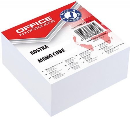 Kostka Papierowa Klejona Office Products 85x85x40mm Biała