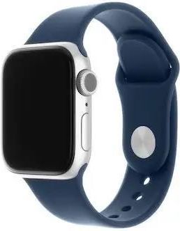 Fixed Silicone Strap Set Do Apple Watch 42/44/45/49mm Metallic Blue