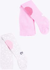Zdjęcie Rajstopy dziewczęce do raczkowania ABS szare i różowe 2PAK - Pabianice