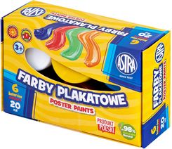 Zdjęcie Astra Farby Plakatowe 6 Kol X 20Ml Standard Box - Jaworzno