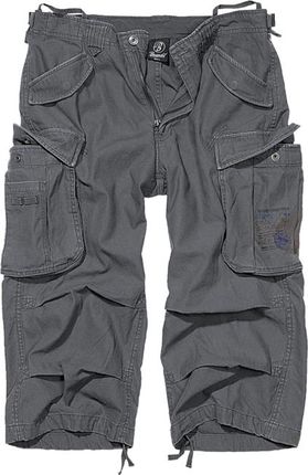 Spodnie Short Brandit Vintage Industry 3/4, antracyt - Rozmiar:L