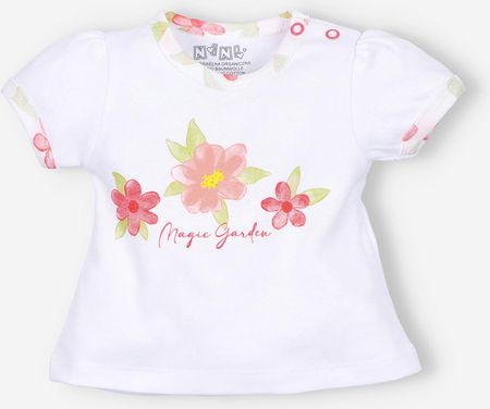 T-shirt niemowlęcy MAGIC GARDEN z bawełny organicznej dla dziewczynki
