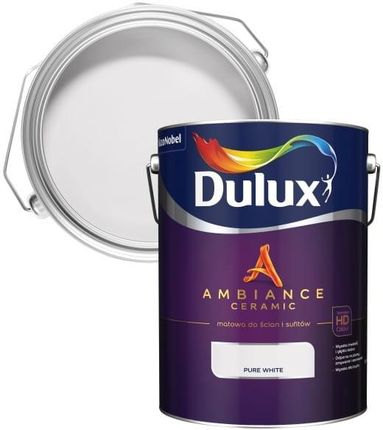 Dulux Ambiance Ceramic Pure White 5L