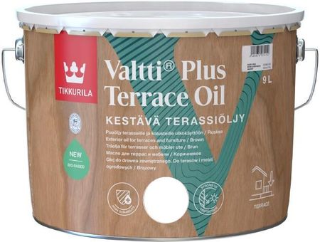 Tikkurila 710016860 Valtti Plus Terrace Oil Clear 9L Bezbarwny