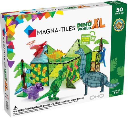 Magna-Tiles Klocki Magnetyczne Dino World Xl 50El.