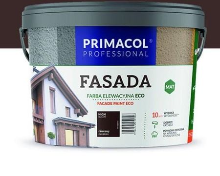 Primacol Fasada Eco Farba Elewacyjna Ciemny Brąz 4,5L