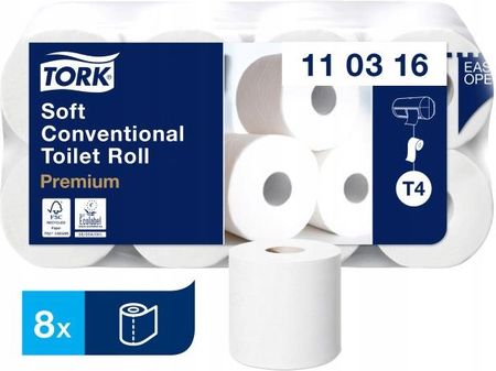 Tork 110316 Papier Toaletowy 3 Warstwy Celuloza 8 szt.